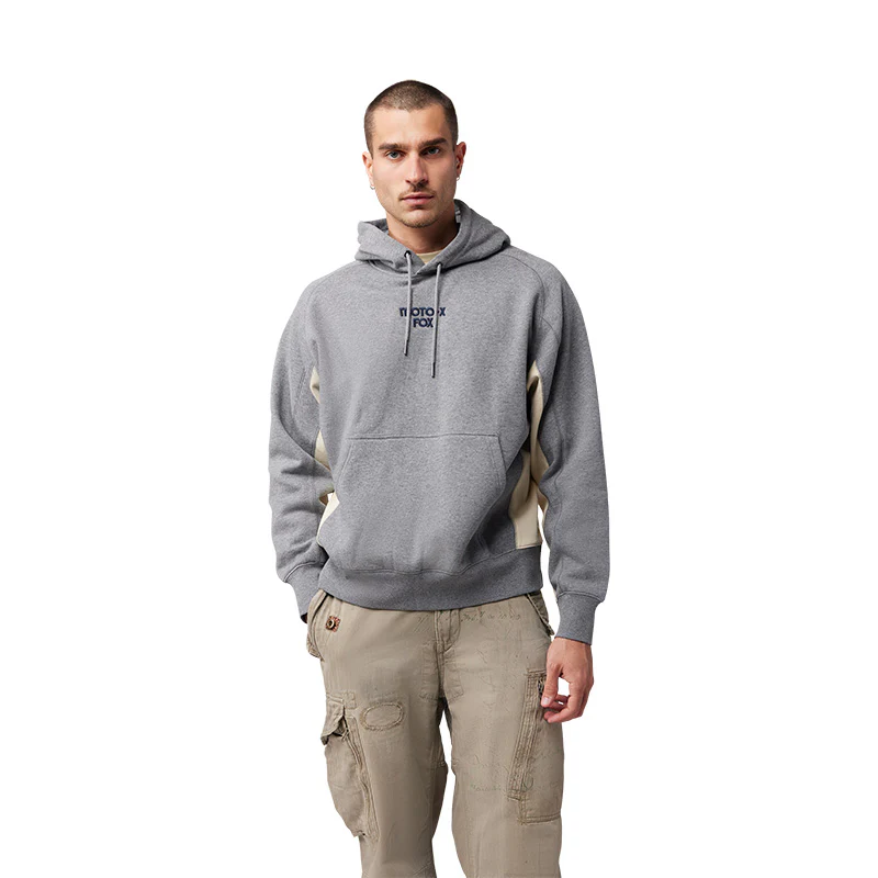 BUZO FOX MOTO X OVERSIZED [GRIS/ CREMA]