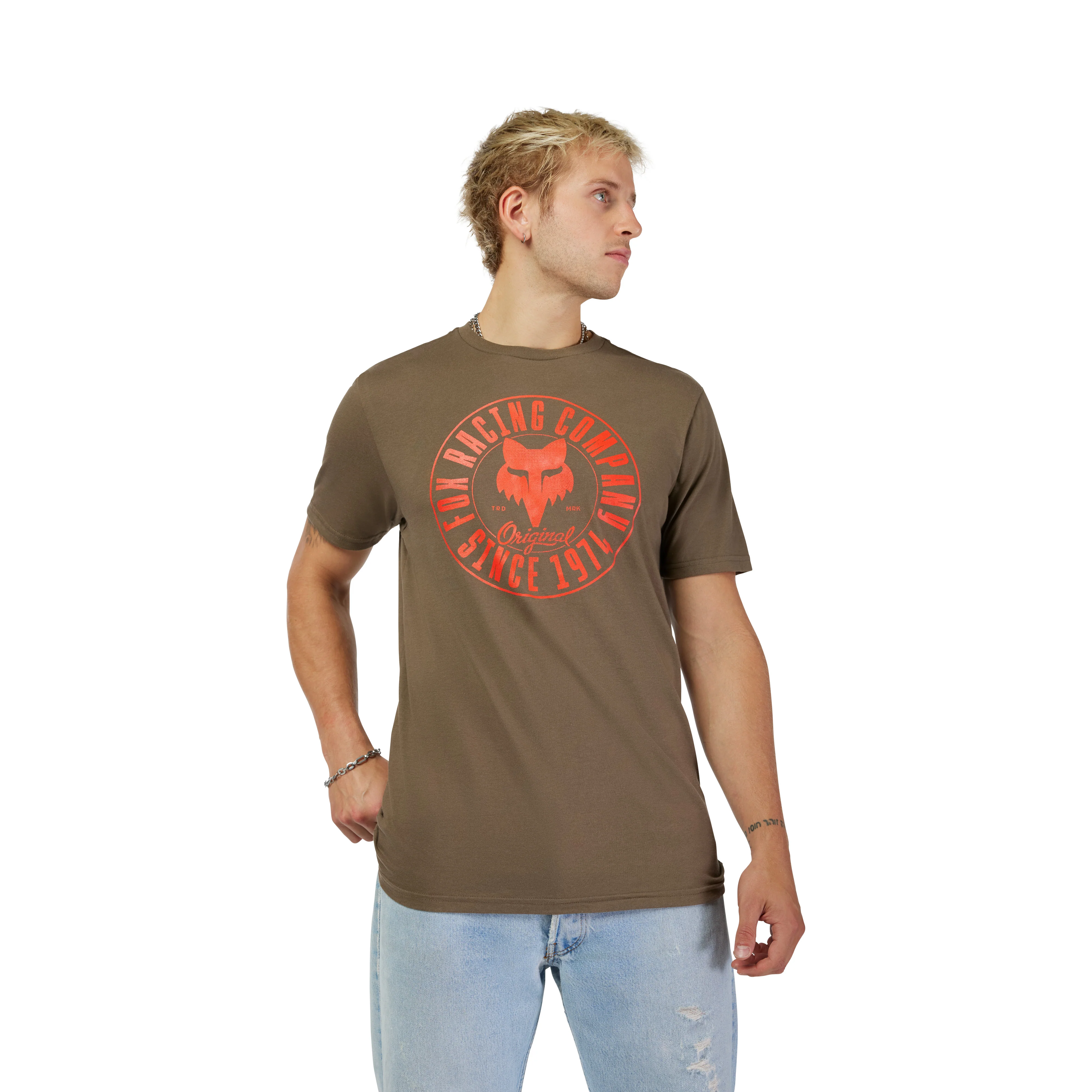 CAMISETA FOX EMBLEM SS PREMIUM [VERDE MILITAR] - Image 2
