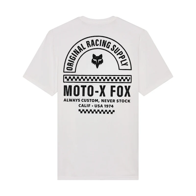 CAMISETA FOX FINISH LINE SS PREMIUM [BLANCO] (PARA NIÑOS) - Image 3