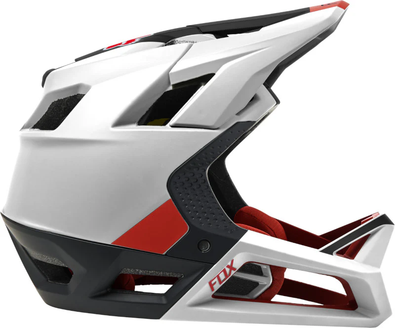 CASCO FOX PROFRAME BLOCKED CE [BLANCO/ROJO] - Image 2