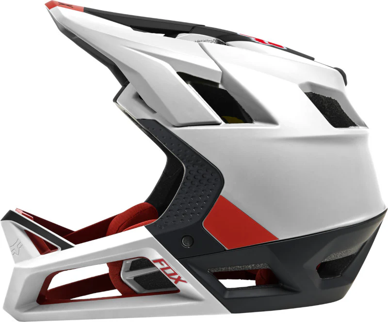 CASCO FOX PROFRAME BLOCKED CE [BLANCO/ROJO] - Image 3