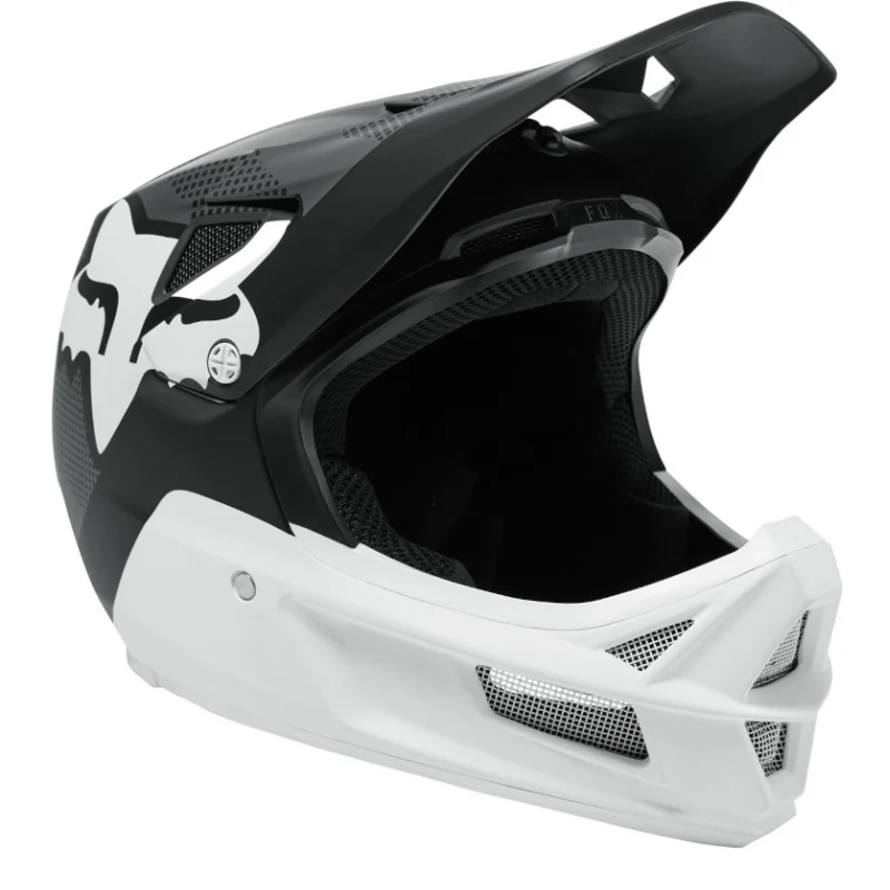 CASCO FOX RAMPAGE COMP [NEGRO/BLANCO]
