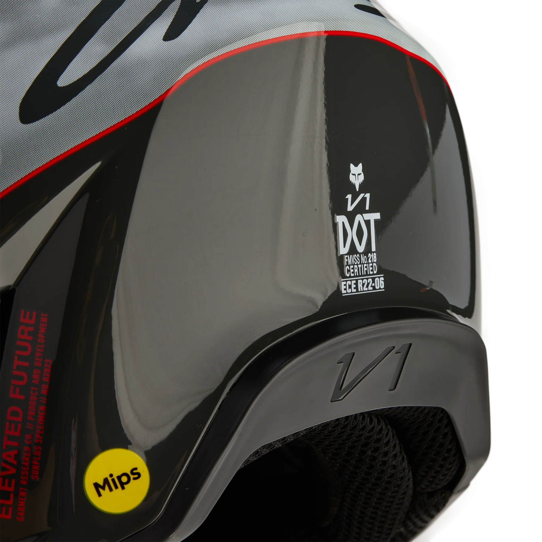 CASCO FOX V1 ATLAS [GRY/RD] - Image 6