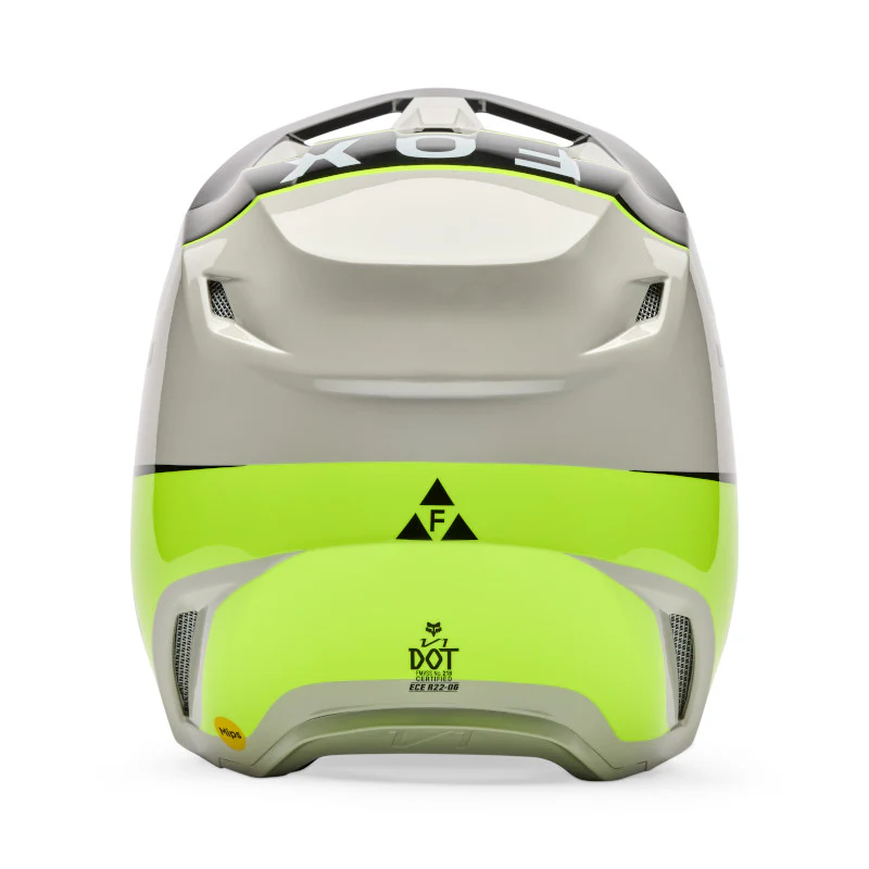 CASCO FOX V1 COLLECT [GRIS/VERDE NEÓN] - Image 5