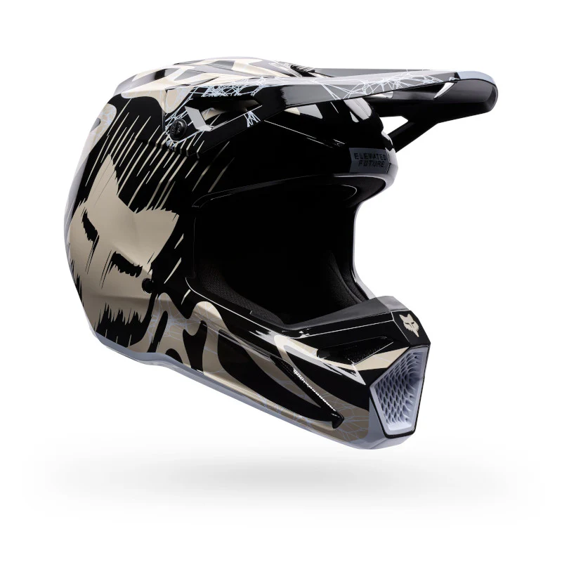 CASCO FOX V1 DIFFUSE SE [NEGRO/GRIS] (EDICIÓN LIMITADA)