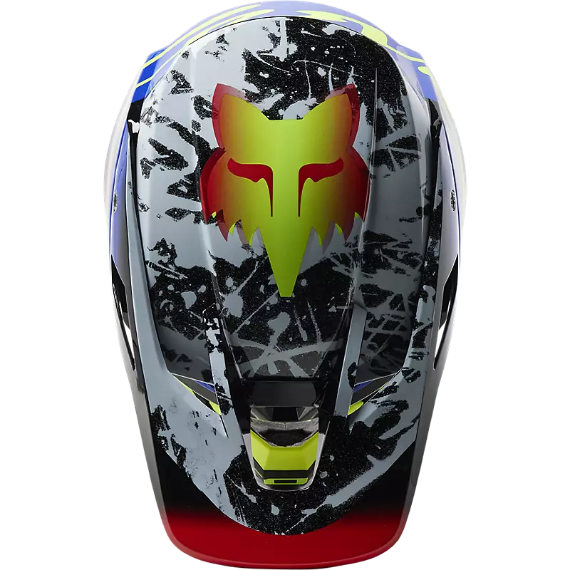 CASCO FOX V3 RS DKAY ECE [BLU/RD] - Image 3