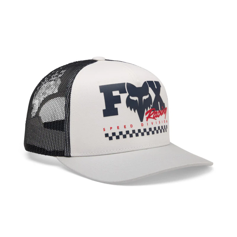 GORRA FOX CHECKER TRUCKER [GRIS/NEGRO] (PARA NIÑOS)
