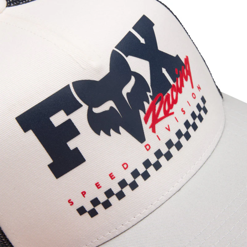 GORRA FOX CHECKER TRUCKER [GRIS/NEGRO] (PARA NIÑOS) - Image 2