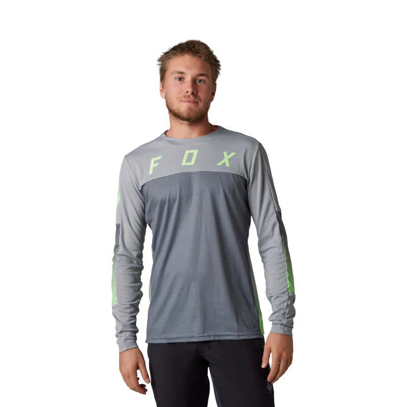 JERSEY FOX DEFEND LS CEKT [GRIS/VERDE] - Image 2