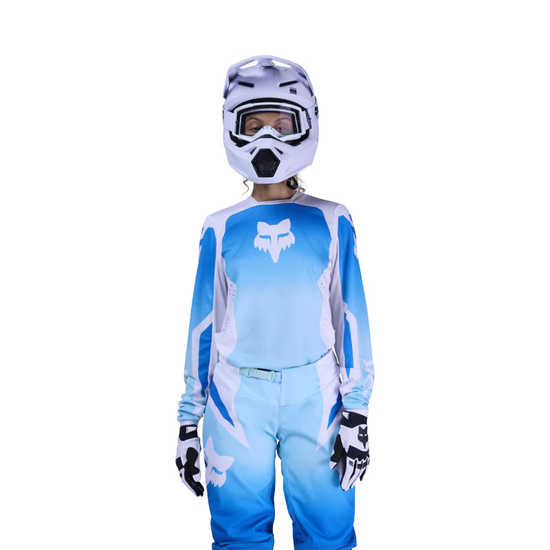 UNIFORME FOX 180 SHIELD [BLANCO/AZUL] (PARA DAMA)